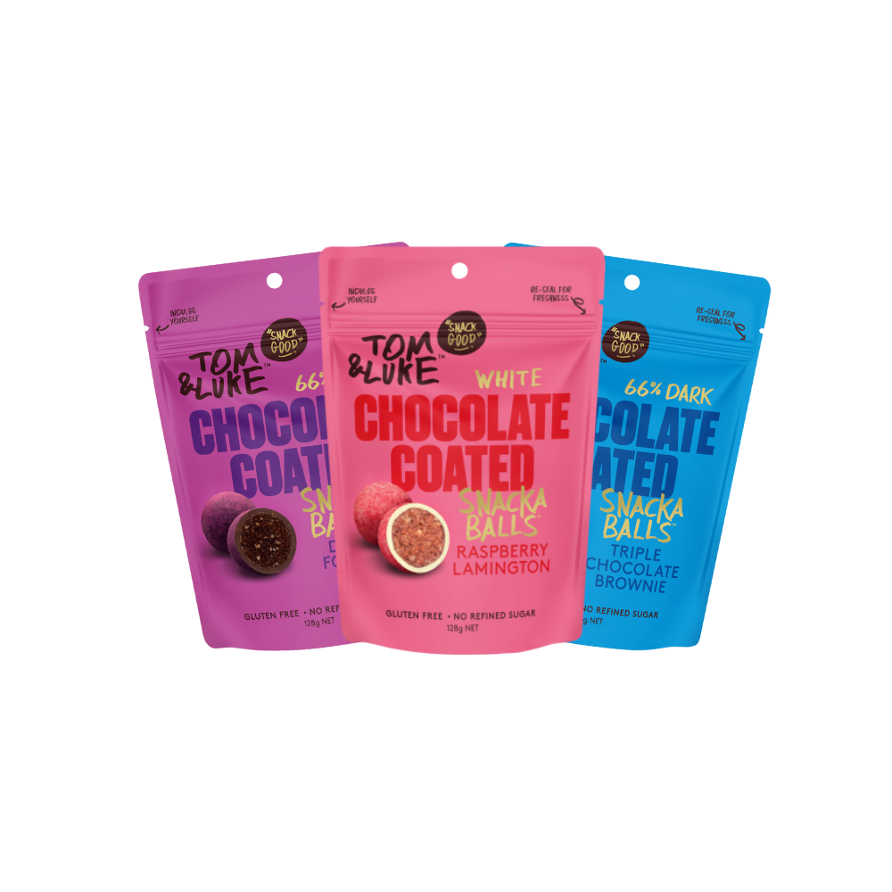 Tom & Luke Chocolate Coated - Thruple box - 9 Pouch mixed box