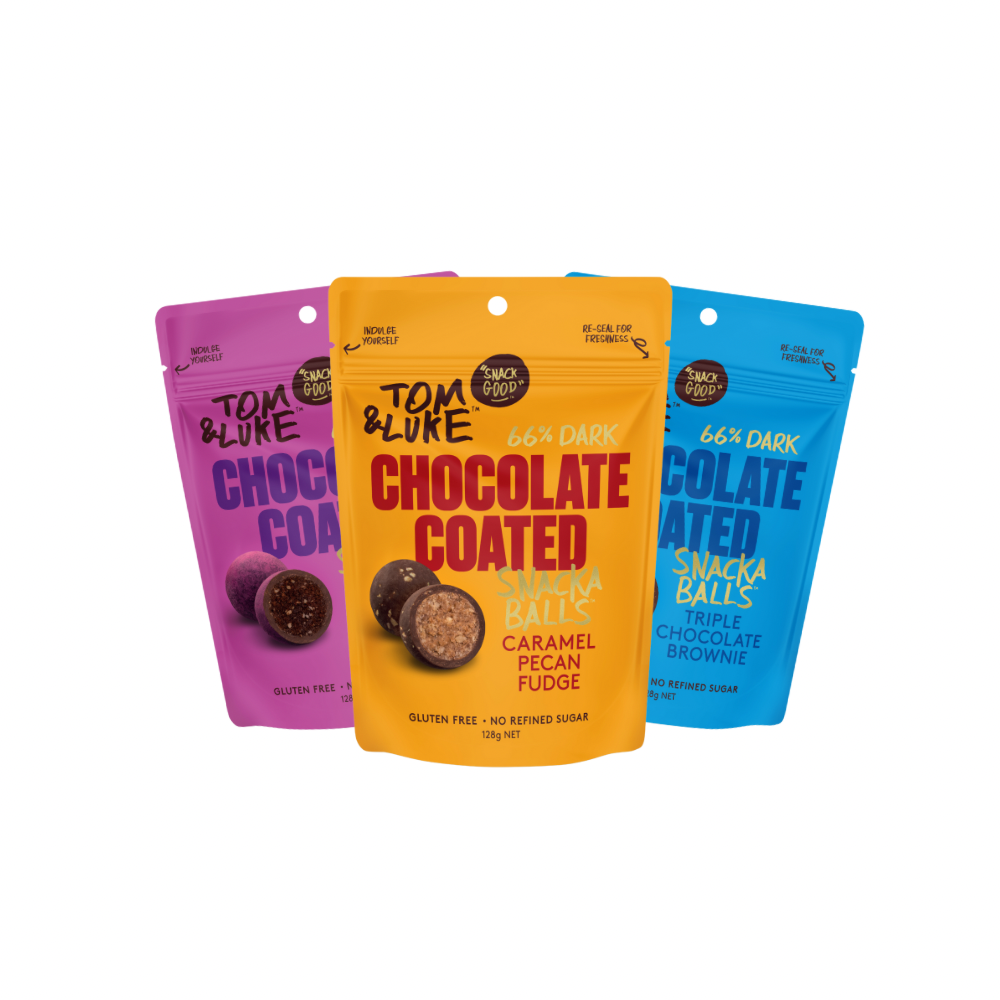 Tom & Luke Chocolate Coated - Thruple box - 9 Pouch mixed box