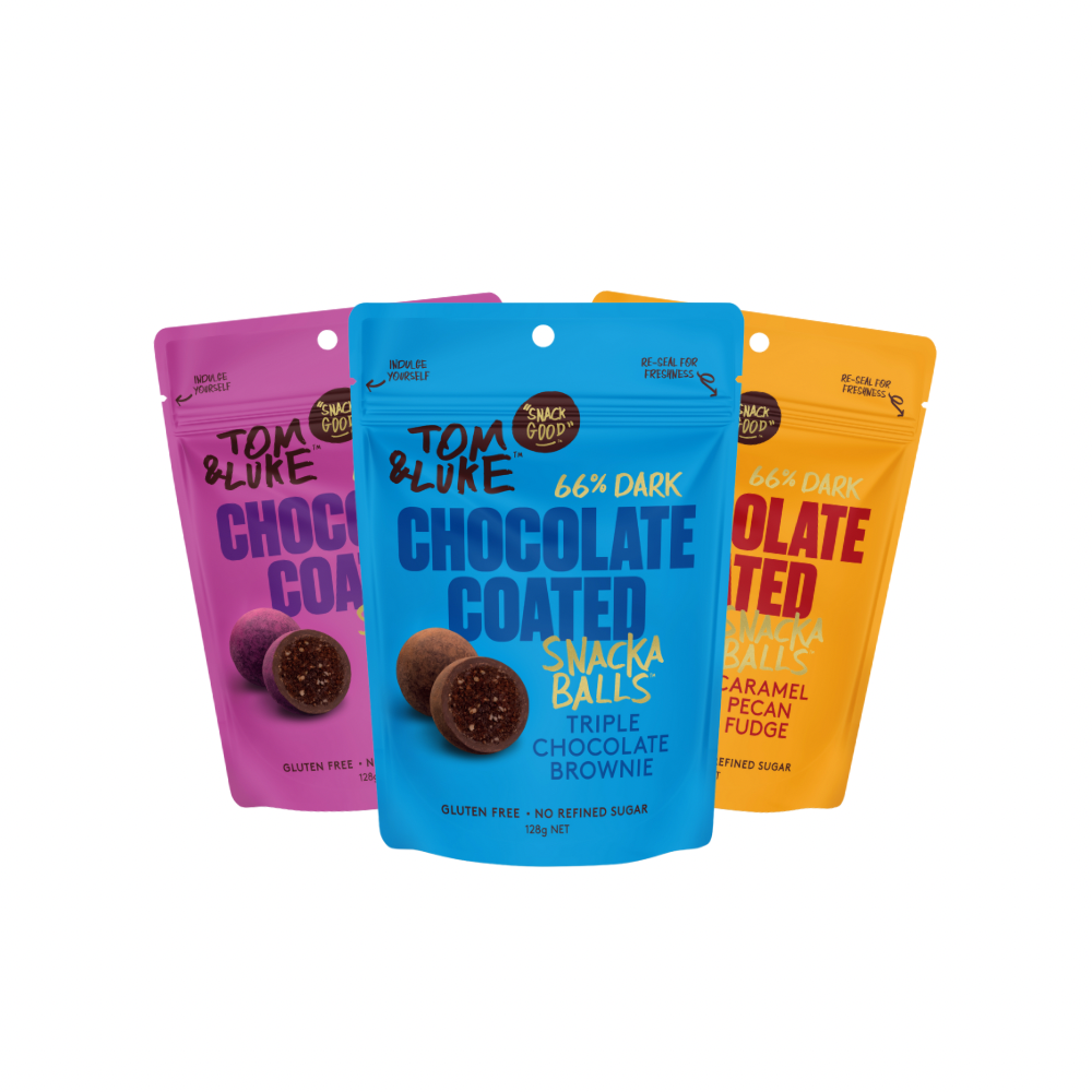 Tom & Luke Chocolate Coated - Thruple box - 9 Pouch mixed box