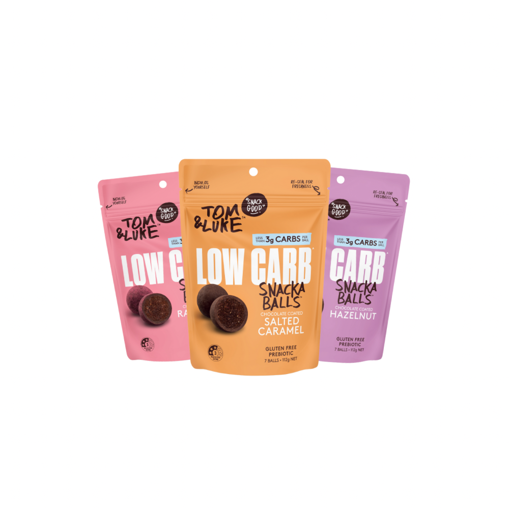 Tom & Luke Snackaballs - Low Carb - Mixed 9 Pouch Box