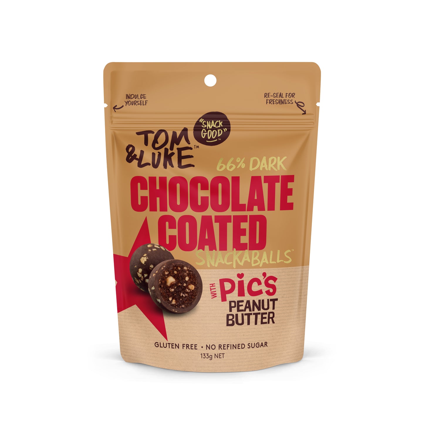 Tom & Luke Snackaballs - Pic’s Peanut Butter - 9 Pouch Box