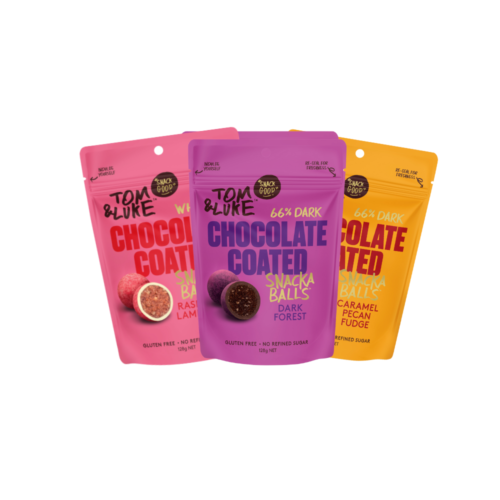 Tom & Luke Chocolate Coated - Thruple box - 9 Pouch mixed box