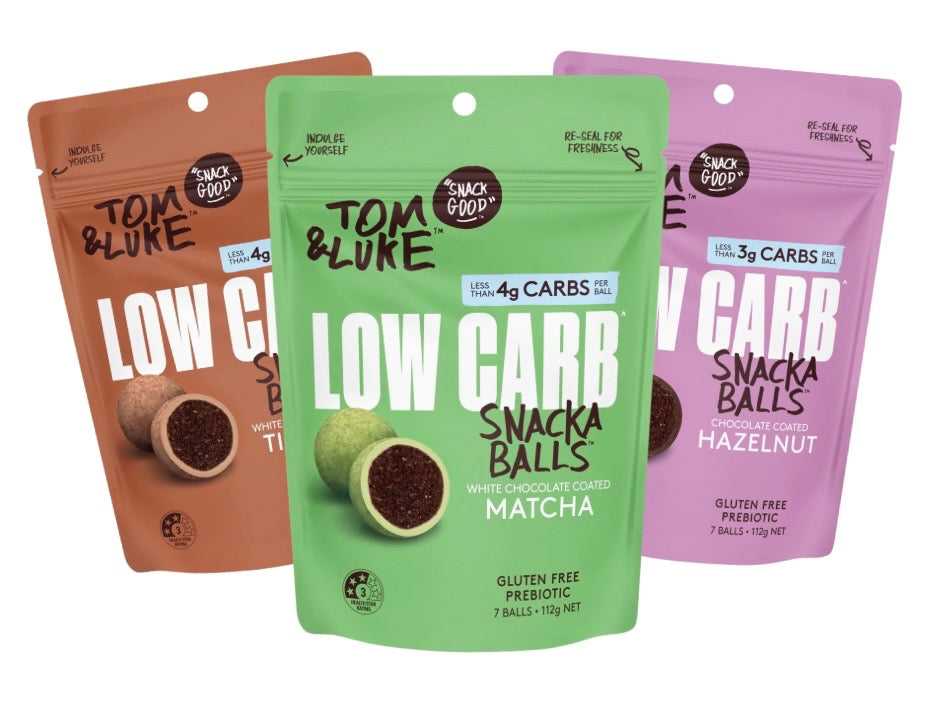Tom & Luke Snackaballs - Low Carb - Mixed 9 Pouch Box