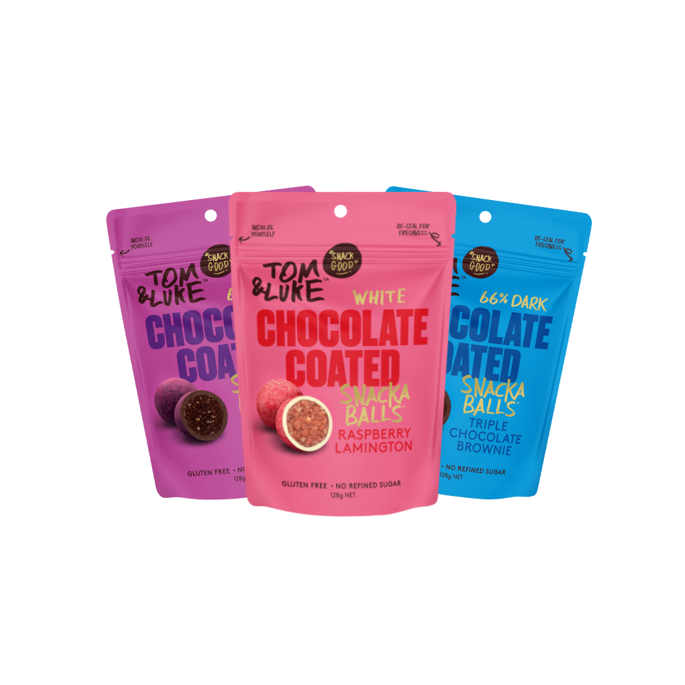 Tom & Luke Chocolate Coated - Thruple box - 9 Pouch mixed box