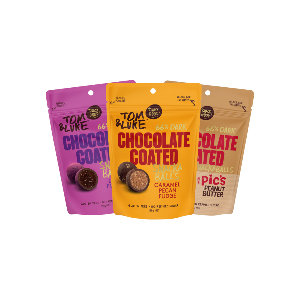 Tom & Luke Chocolate Coated - Thruple box - 9 Pouch mixed box