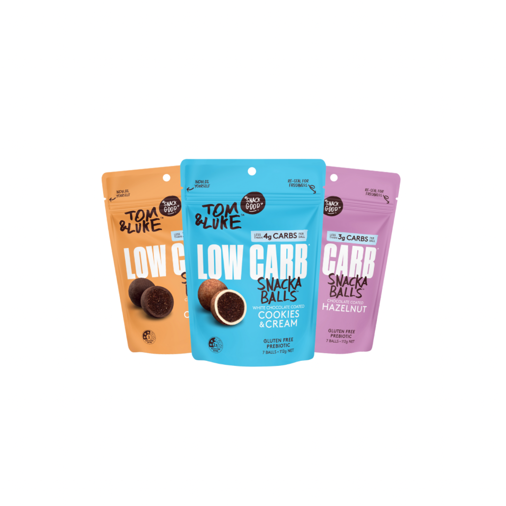 Tom & Luke Snackaballs - Low Carb - Mixed 9 Pouch Box