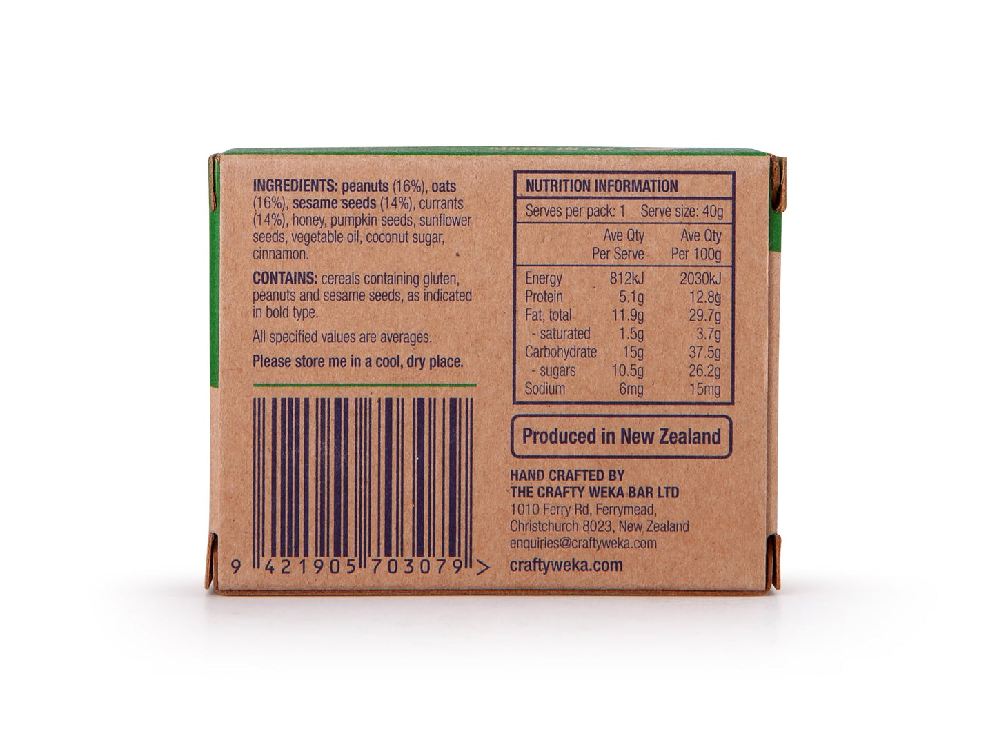 Crafty Weka Bites - Original - 12 x 40g Bite Box