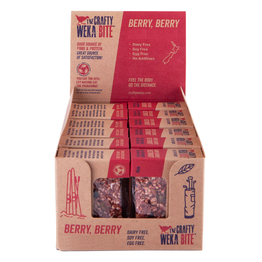 Crafty Weka Bites - Berry Berry - 12x 40g Bite Box