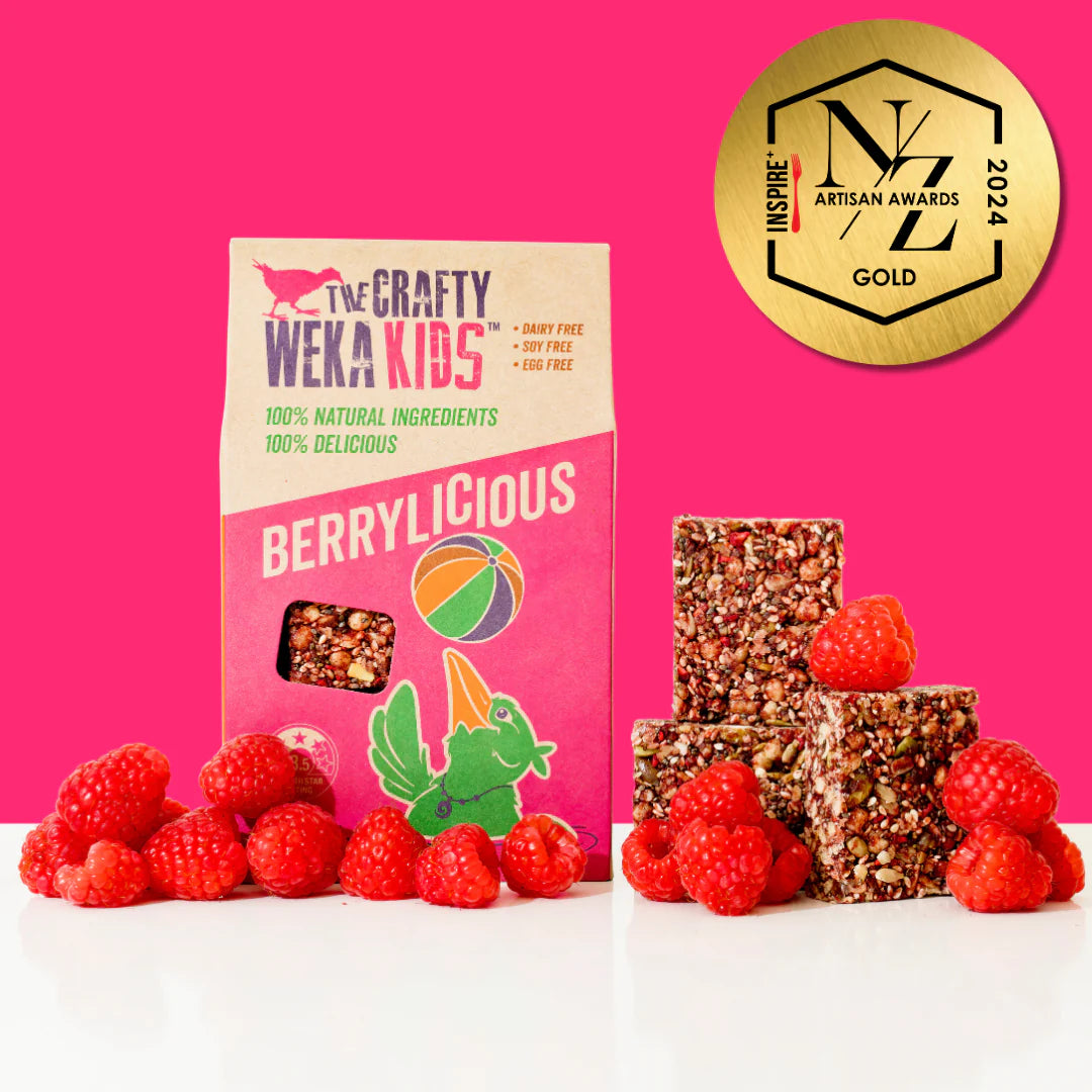 Crafty Weka Bites - Kids - Berrylicious - 5 x 150g Pouches