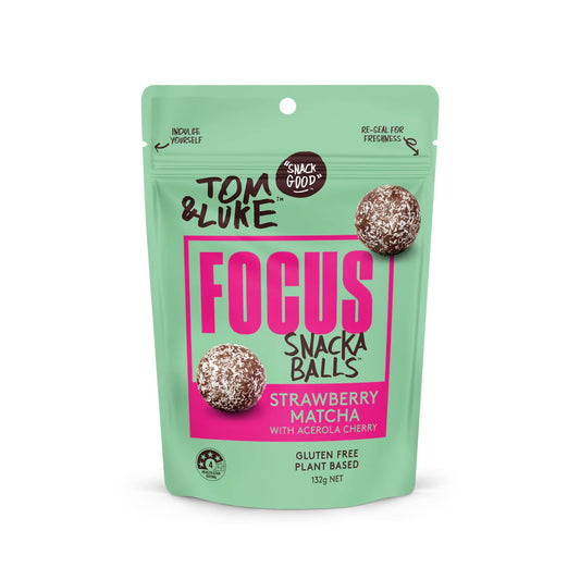 Tom&Luke Strawberry Matcha Snackaballs - 9 pouch box