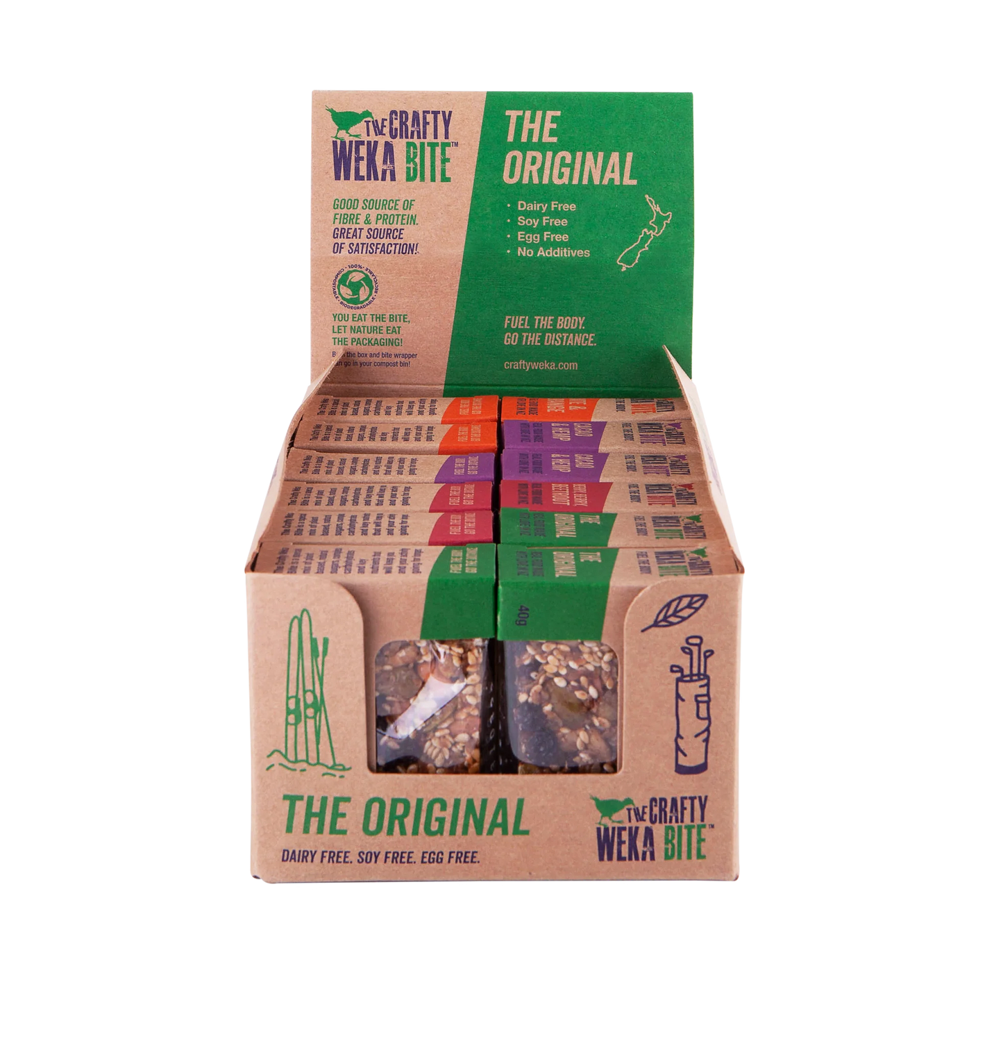 Crafty Weka Bites - Mixed Box - 12 x 40g Bite Box