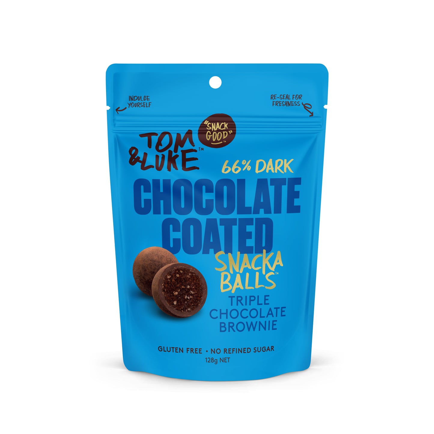 Tom & Luke Snackaballs - Triple Chocolate Brownie - 9 Pouch Box