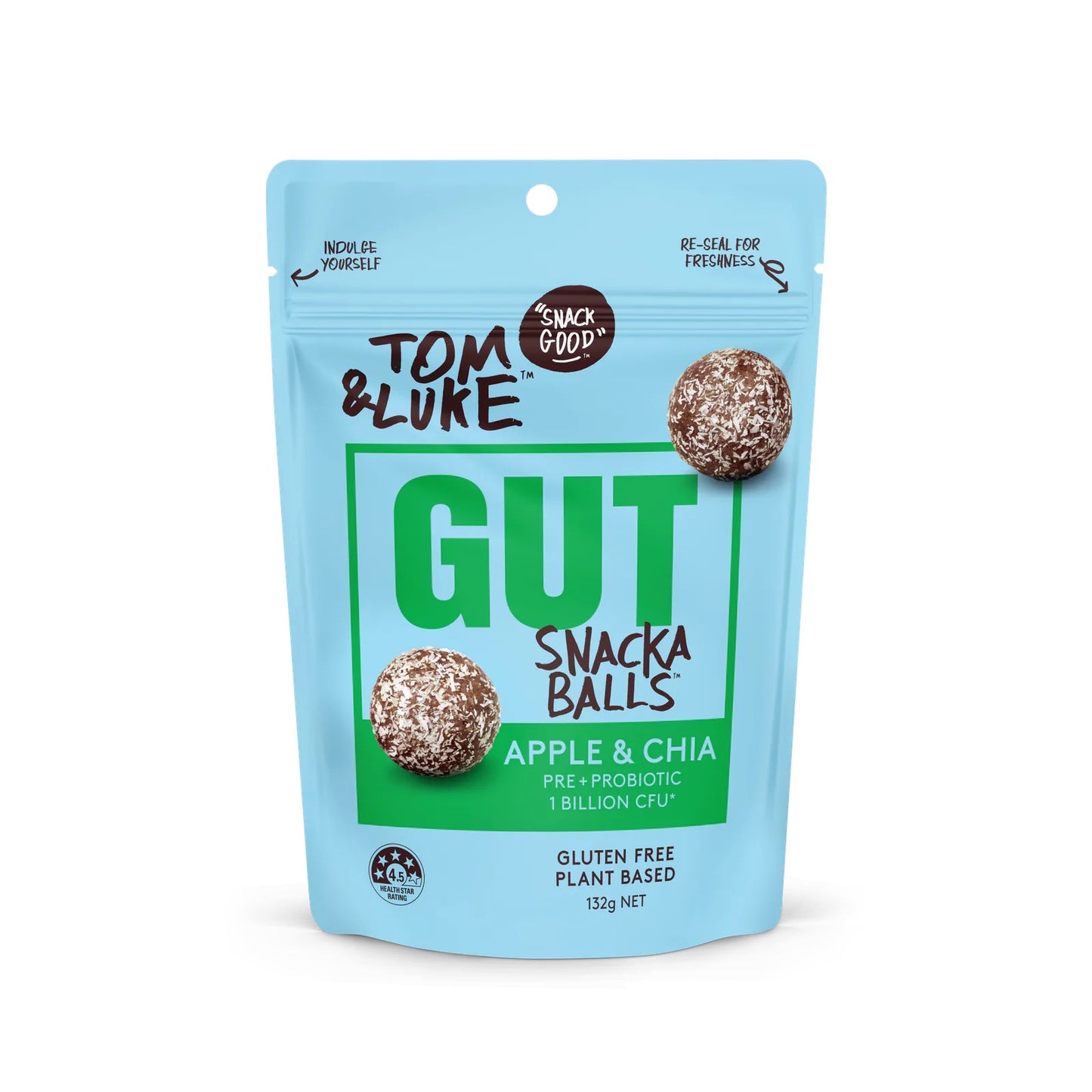 Tom&Luke Apple & Chia Gut Snackaballs - 9 pouch box