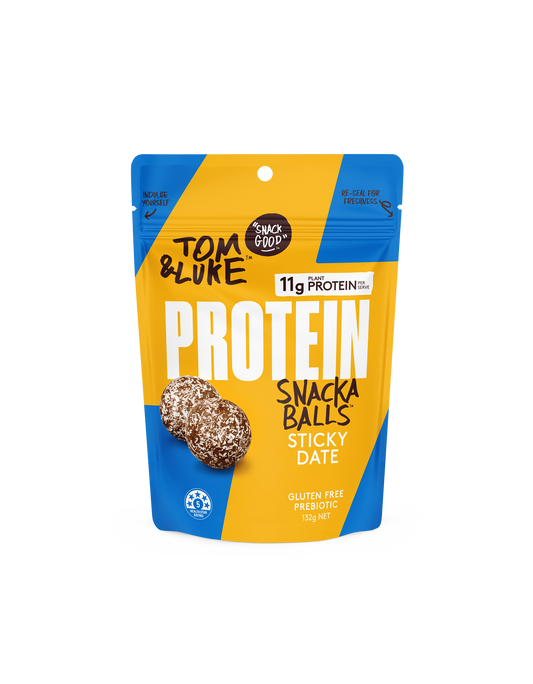 Tom&Luke Sticky Date Protein Snackaballs - 9 pouches per box
