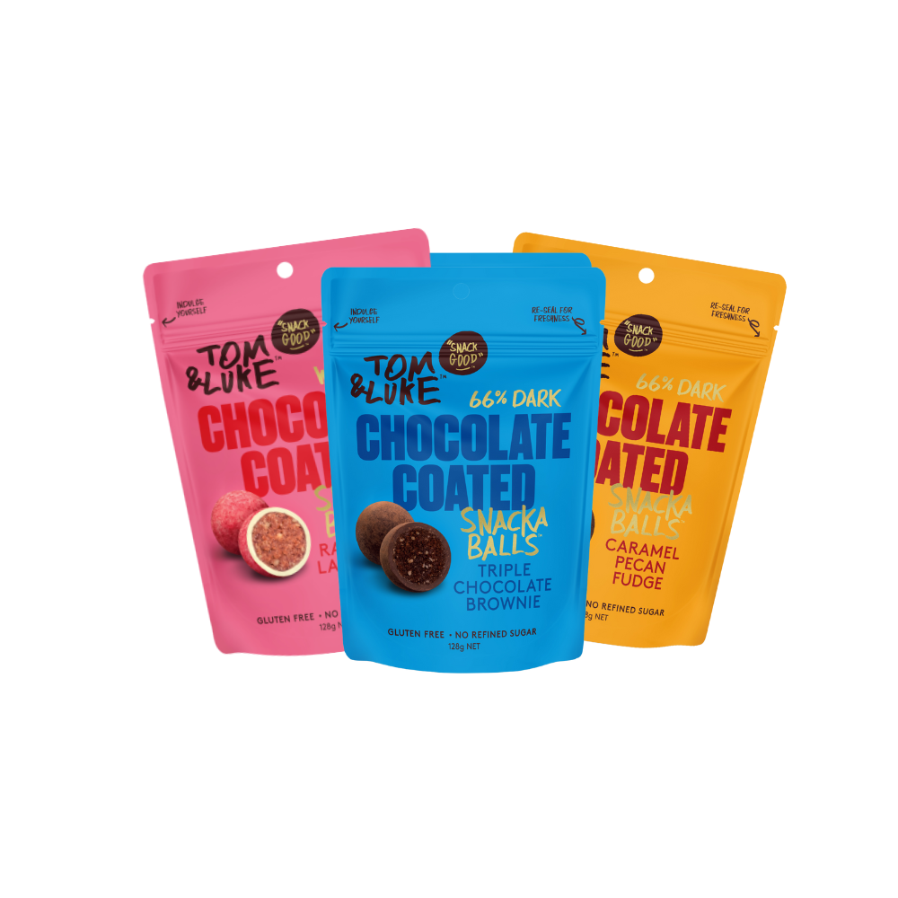 Tom & Luke Chocolate Coated - Thruple box - 9 Pouch mixed box