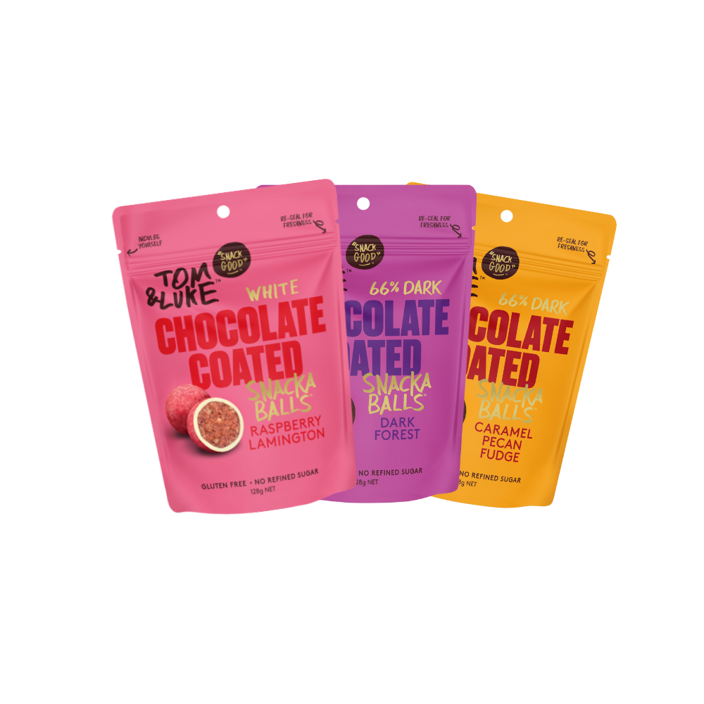 Tom & Luke Chocolate Coated - Thruple box - 9 Pouch mixed box