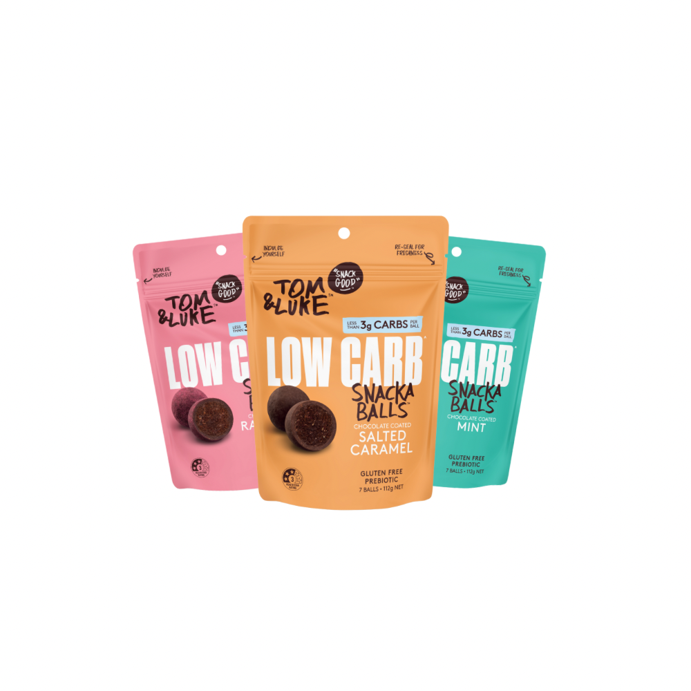 Tom & Luke Snackaballs - Low Carb - Mixed 9 Pouch Box