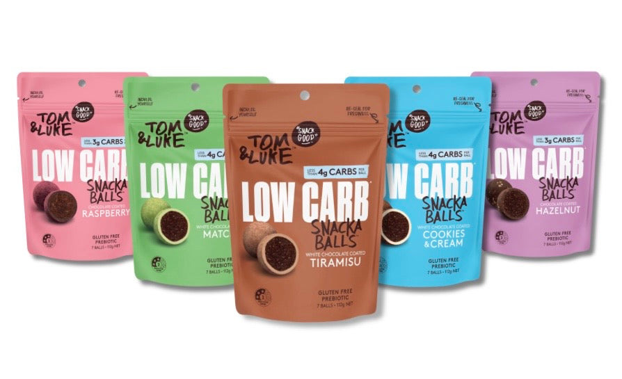 Tom & Luke Snackaballs - Low Carb - Mixed 9 Pouch Box